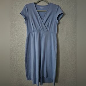 Eileen Fisher Blue Neutral Organic cotton Stretchy  made in USA Dress XS Blue
